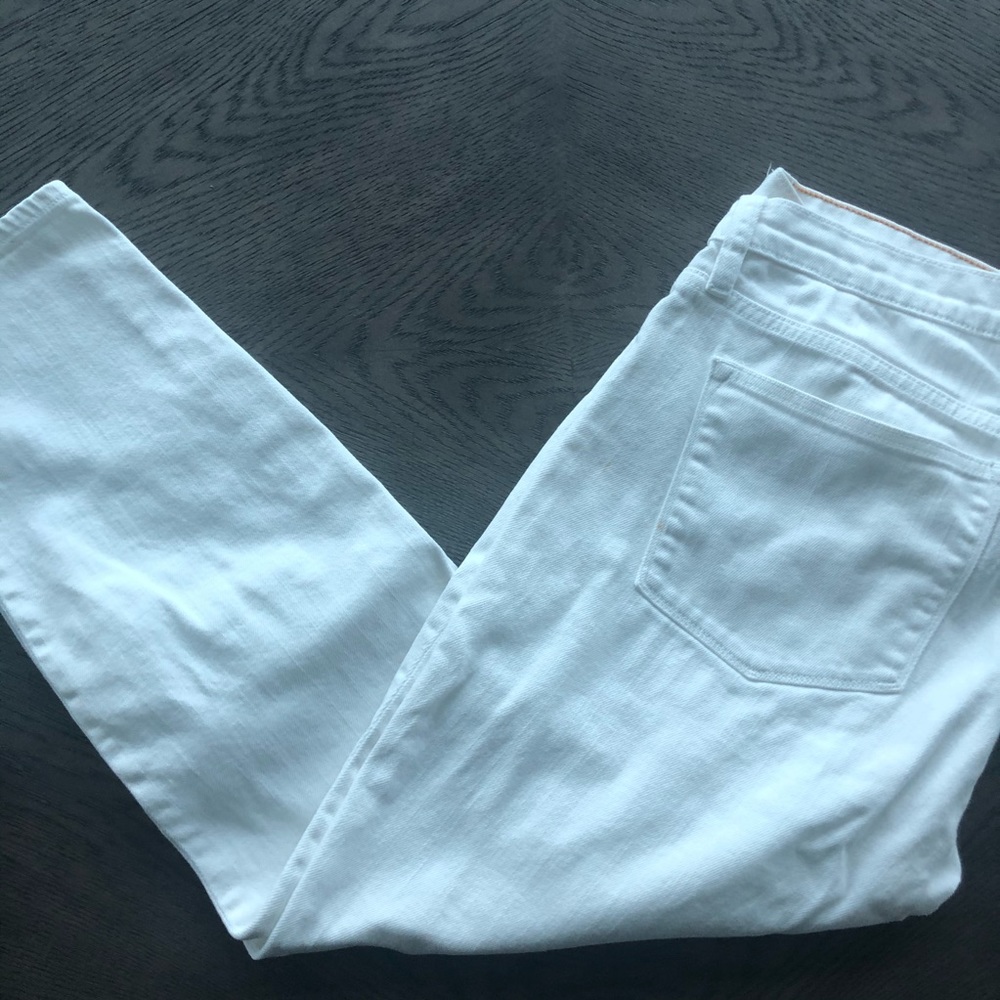 J. Crew white stretch crop - 5 pocket - Picture 3 of 7